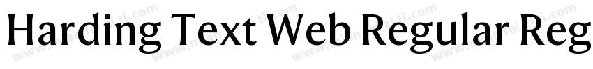 Harding Text Web Regular Regular字体转换